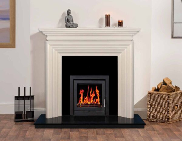 Ashford Ivory Pearl Stone Fireplace