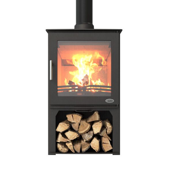 Dalewood Landscape with Logstore Stove Black 5kW