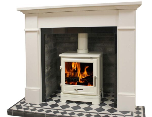 Heat Design Bassington Stove Warm White 5kW