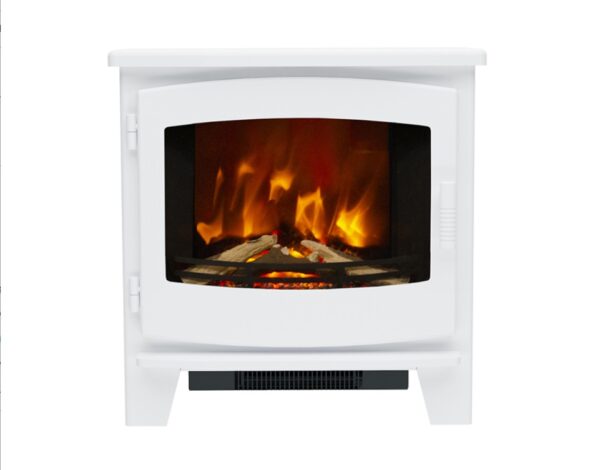 Flare Collection Beacon Large Electric Stove Ash White 2kW