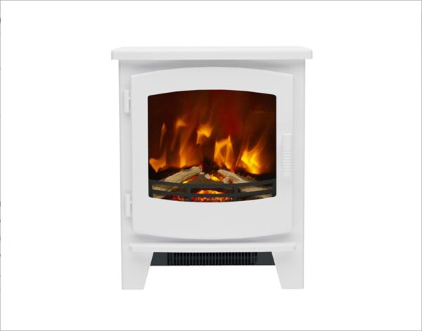 Flare Collection Beacon Small Electric Stove Ash White 2kW