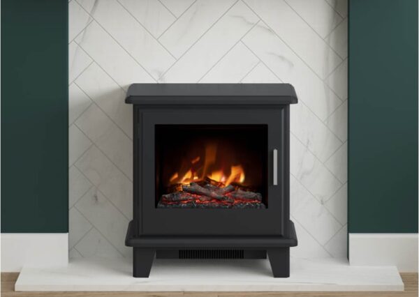 Flare Collection Southgate Electric Stove Matt Black 2kW