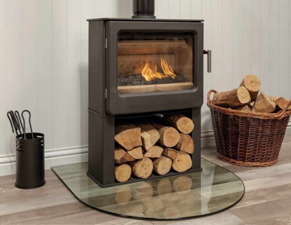 Heat Design Ashcott Wide with Logstore Stove 4.7kW