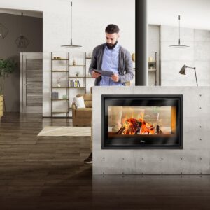 Heat Design Nickel 1000 Double Sided Stove 17kW