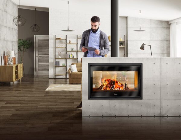 Heat Design Nickel 700 Double Sided Stove 14kW