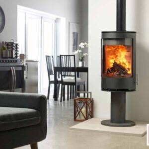 Heat Design Purevision PVR Cylindrical Stove High Pedestal 5kW