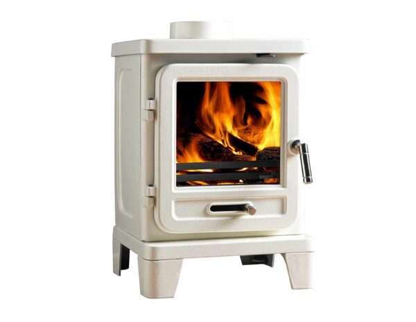 Heat Design Vega Edge Stove Warm White 100W 4.9kW