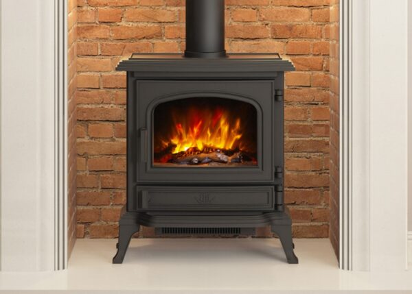 Flare Collection Heslington Plain Door Electric Stove 2kW