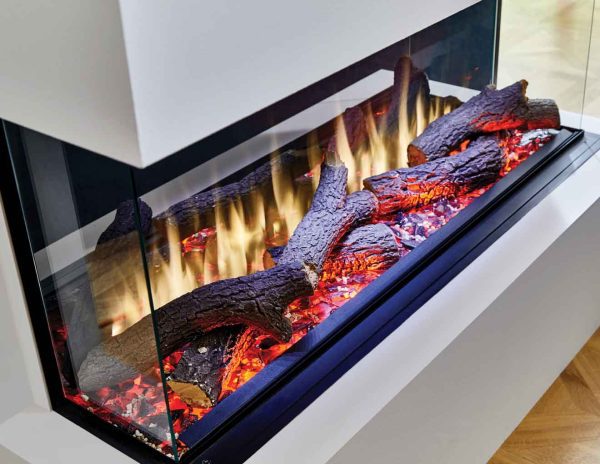 Heat Design DEEP i1000e Woodland Log Fuel Bed