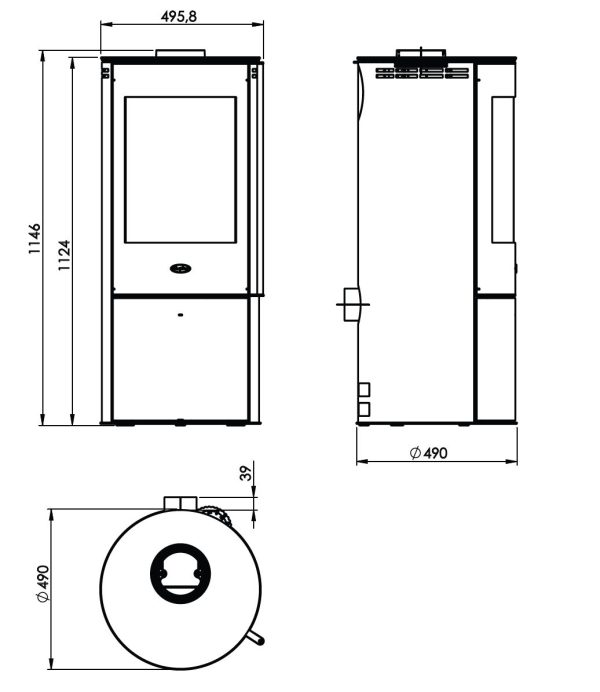 Henley Barcelona Eco Stove 5kW