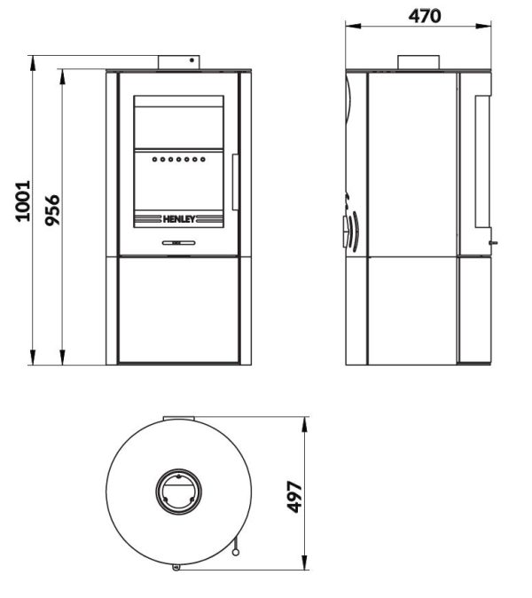 Henley Geneva Logstore Eco Stove 5kW