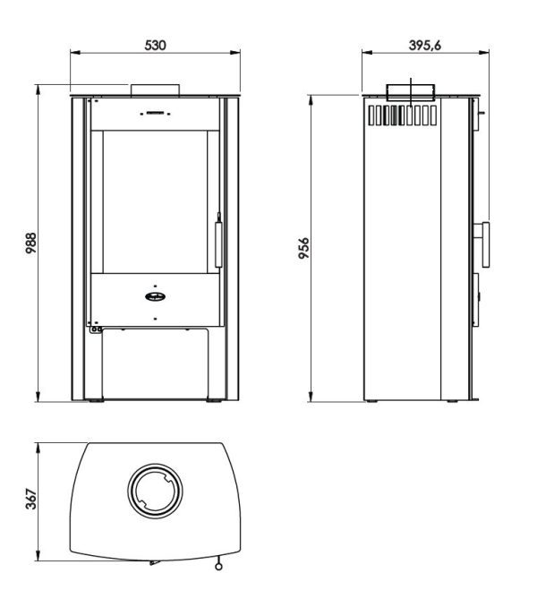 Henley Salzbury Eco Stove 6.2kW